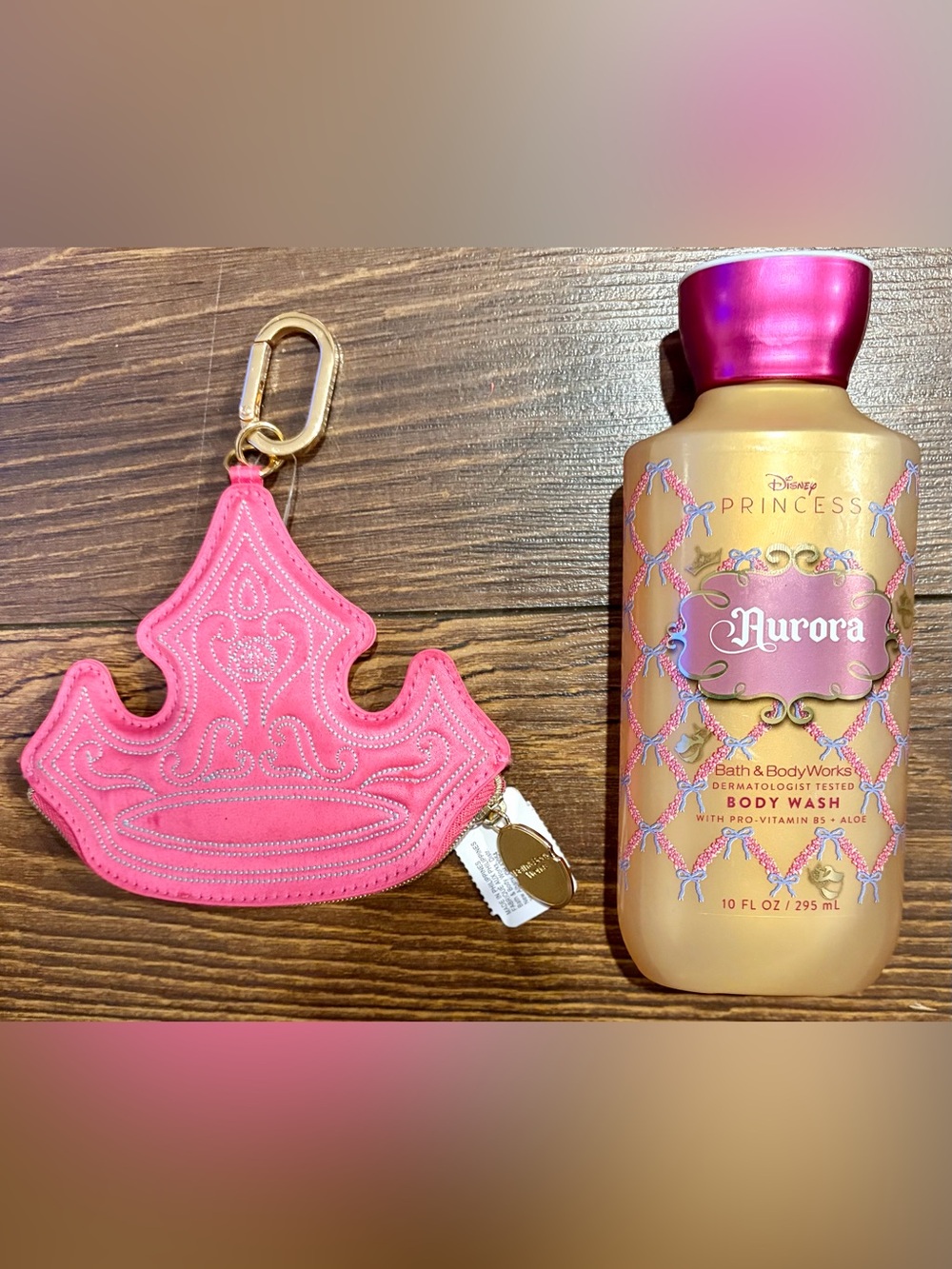 Princess Aurora Pink Crown Coin Purse and Body Wash Gift Set, Bath & Body Works